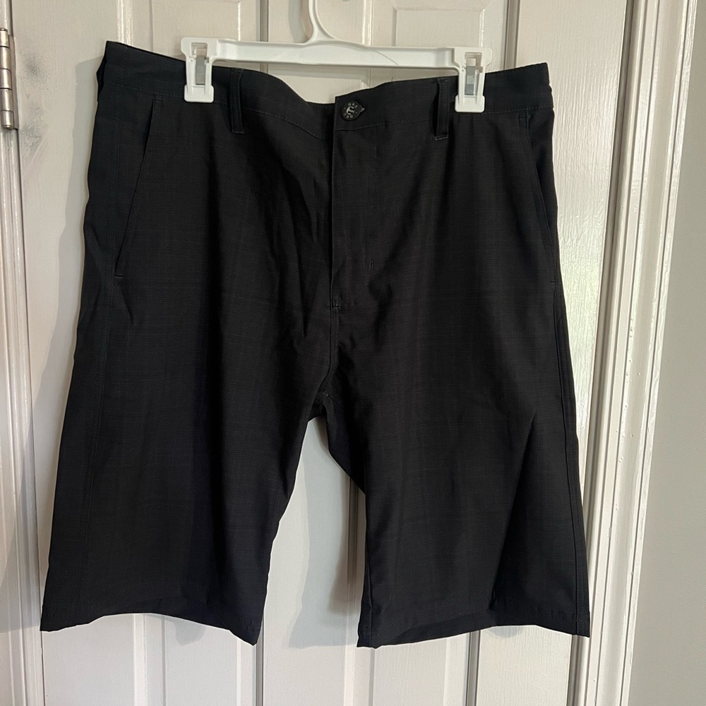 BKE Buckle Black Hybrid Shorts